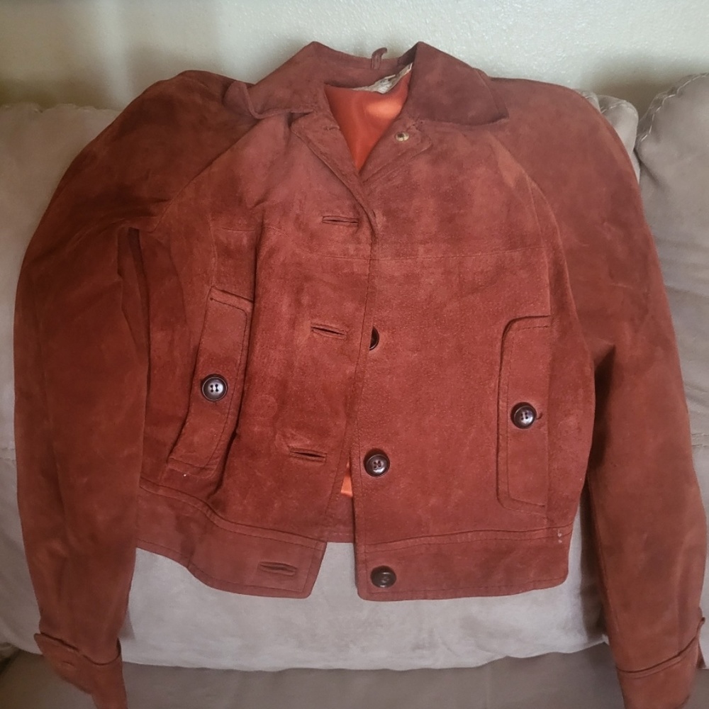 Vintage couture suede jacket and matching pants